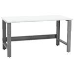 BenchPro Roosevelt Workbench, Laminate Top, 1,200 lb Cap., Gray